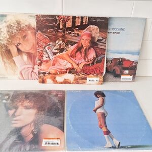 Vinyl Records Barbara Streisand Vintage Retro Music